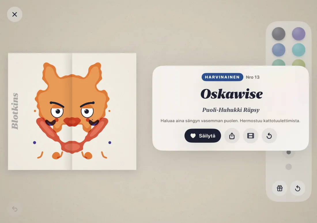 iPhone Duo: herännyt otus ja sen nimikortti