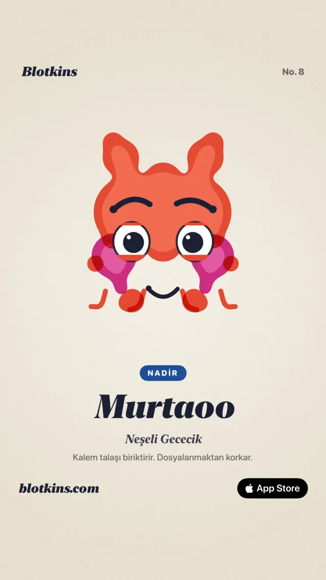 Uygulamadan gerçek bir paylaşım kartı: Murtaoo – Neşeli Gececik